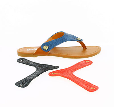 galibelle hawaii flat sandal Gal Pack - BLUE SNAKE,BLACK SNAKE,RED SNAKE