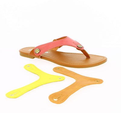 galibelle hawaii flat sandal Gal Pack - CAMEL,YELLOW,PINK